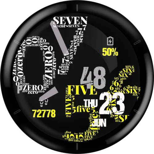 Wordcloud – Esfera para Garmin