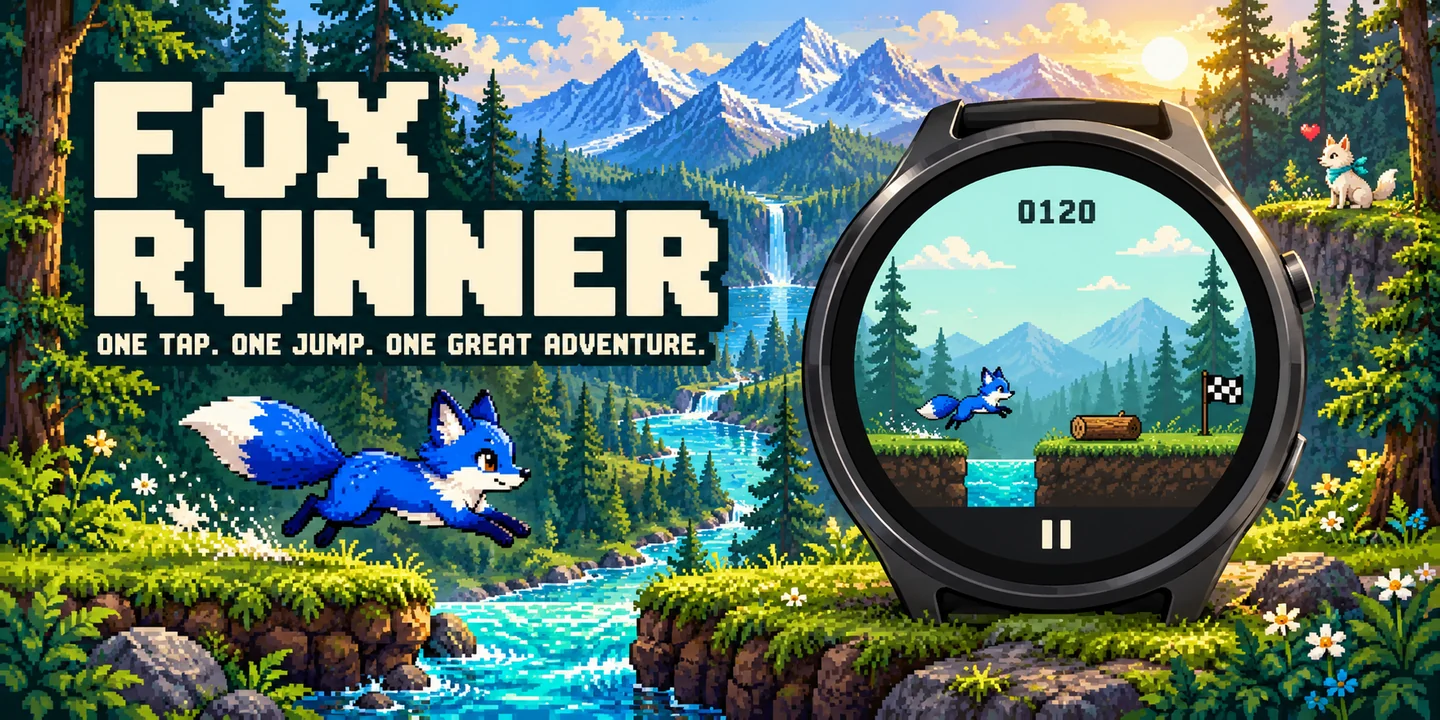 Fox Runner – One-button runner with the blue fox