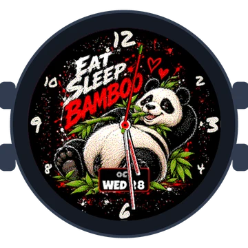 Animal Panda Eat Sleep Bamboo Gen4 fēnix 7 Pro