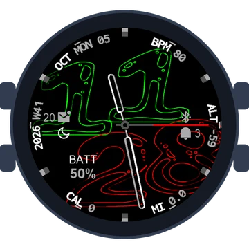 Aqua Look Big Numbers Gen3 – fēnix 9 Pro 47mm