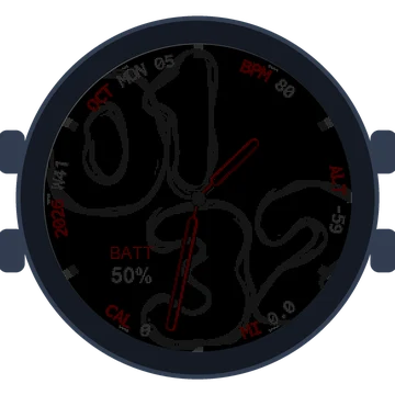 Lava Flow Big Numbers Gen3 Forerunner 570