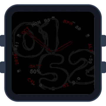 Lava Flow Big Numbers Gen3 Venu Sq 2