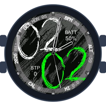 Chalky Look Big Numbers Gen3 D2 Mach 2