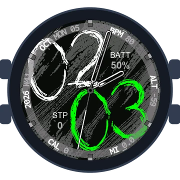 Chalky Look Big Numbers Gen3 D2 Mach 2 Pro