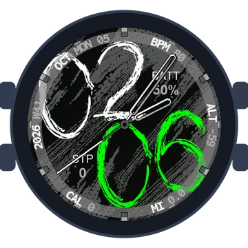 Chalky Look Big Numbers Gen3 Descent Mk3i