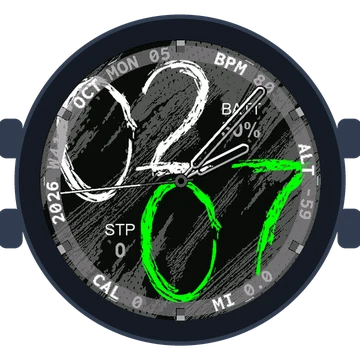 Chalky Look Big Numbers Gen3 epix (Gen 2)