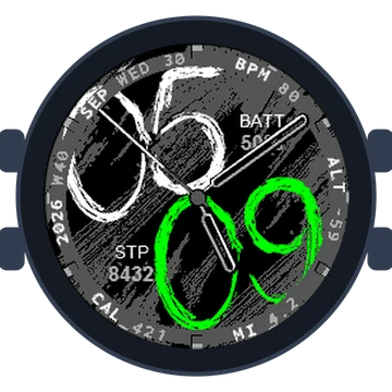 Chalky Look Big Numbers Gen3 fēnix 5X Plus