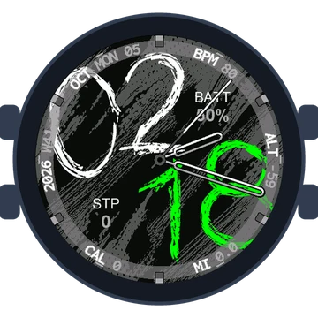 Chalky Look Big Numbers Gen3 – fēnix 9 Pro 47mm