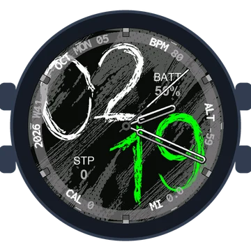Chalky Look Big Numbers Gen3 fēnix 9 Pro
