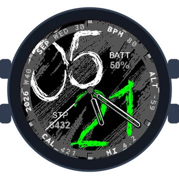 Chalky Look Big Numbers Gen3 Forerunner 745