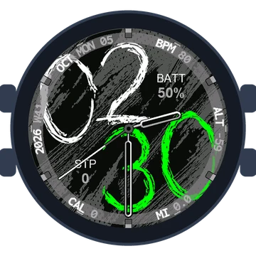 Chalky Look Big Numbers Gen3 Forerunner 970