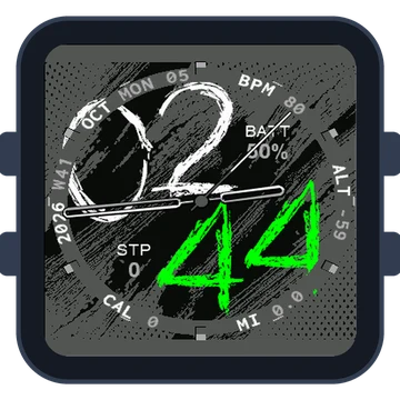 Chalky Look Big Numbers Gen3 Venu Sq 2