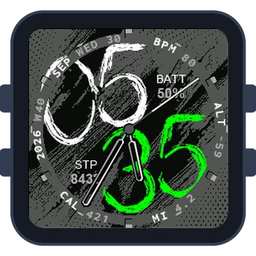 Chalky Look Big Numbers Gen3 Venu Sq. Edition