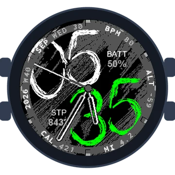 Chalky Look Big Numbers Gen3 vívoactive 3