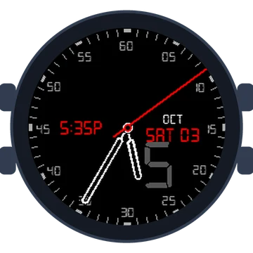 Just Simple Analog Figures Digital Gen3 fēnix Chronos