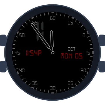 Just Simple Analog Figures Digital Gen3 Forerunner 165