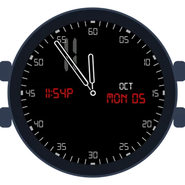 Just Simple Analog Figures Digital Gen3 Forerunner 165