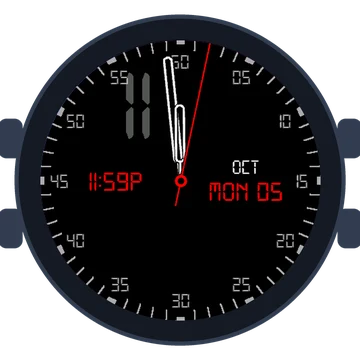 Just Simple Analog Figures Digital Gen3 Forerunner 265