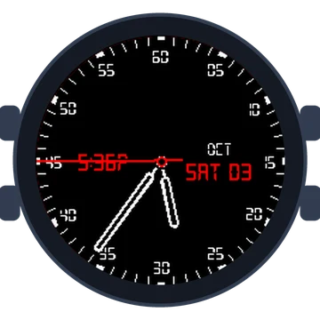 Just Simple Analog Figures Digital Gen3 Forerunner 55