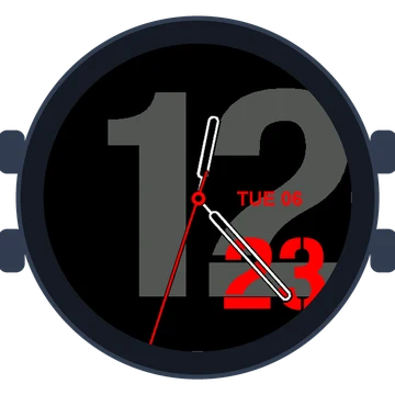 Just Simple Analog Mono Gen3 fēnix 8 Pro