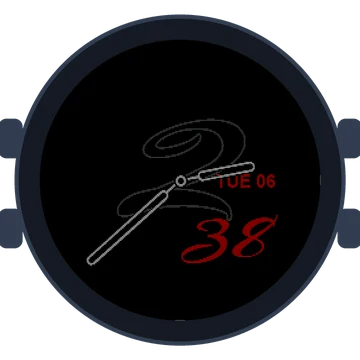 Just Simple Analog Mono Handwritten Gen3 Venu 4
