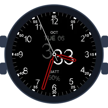 Just Simple Analog Numbers Chalky Gen3 D2 Air X10