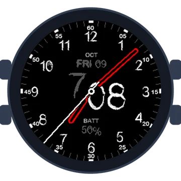 Just Simple Analog Numbers Chalky Gen3 D2 Delta