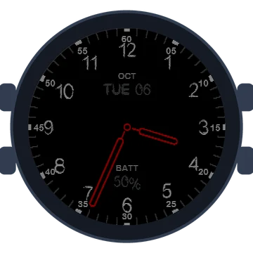Just Simple Analog Numbers Chalky Gen3 D2 Mach 1