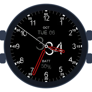 Just Simple Analog Numbers Chalky Gen3 D2 Mach 1