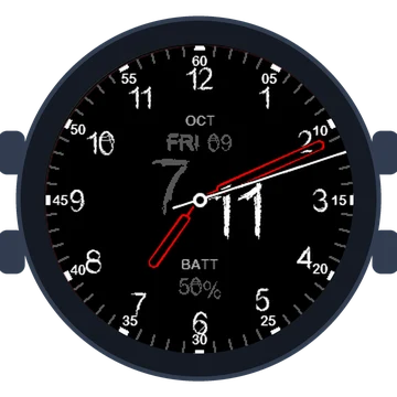Just Simple Analog Numbers Chalky Gen3 Enduro