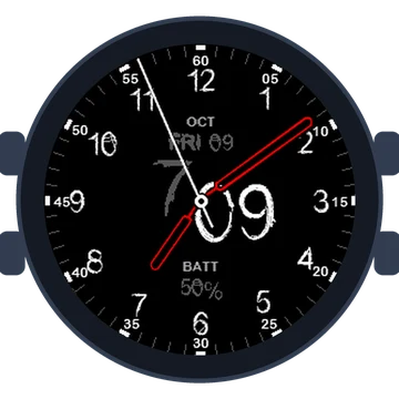 Just Simple Analog Numbers Chalky Gen3 fēnix 6
