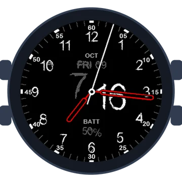 Just Simple Analog Numbers Chalky Gen3 fēnix 7