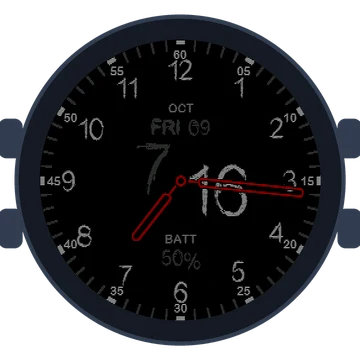 Just Simple Analog Numbers Chalky Gen3 fēnix 8