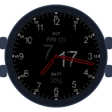 Just Simple Analog Numbers Chalky Gen3 fēnix 8 Pro