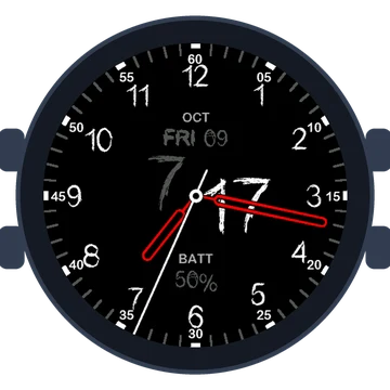 Just Simple Analog Numbers Chalky Gen3 fēnix 8 Pro