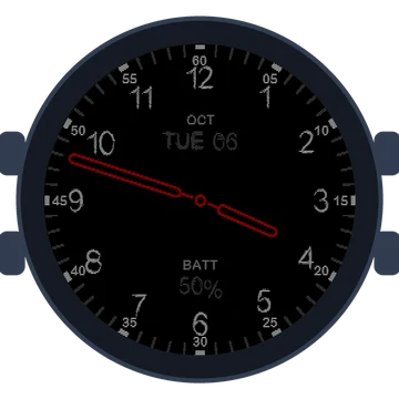 Just Simple Analog Numbers Chalky Gen3 fēnix 9