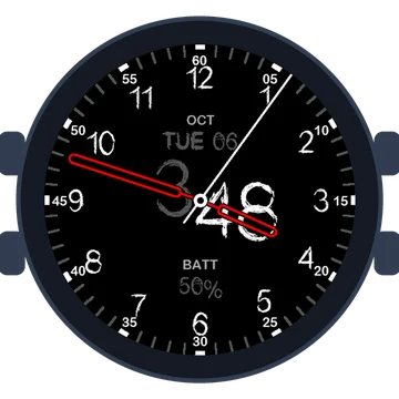 Just Simple Analog Numbers Chalky Gen3 fēnix 9