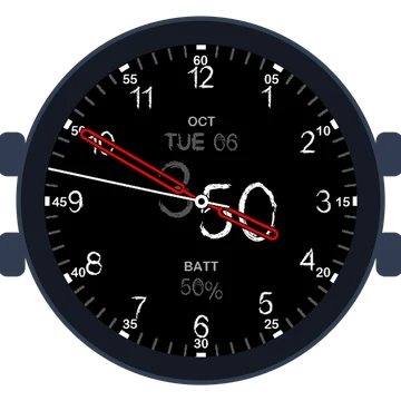 Just Simple Analog Numbers Chalky Gen3 fēnix 9 Pro