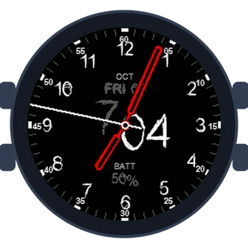 Just Simple Analog Numbers Chalky Gen3 fēnix Chronos