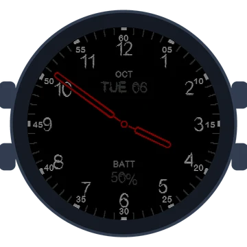 Just Simple Analog Numbers Chalky Gen3 fēnix E