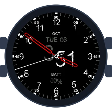 Just Simple Analog Numbers Chalky Gen3 fēnix E