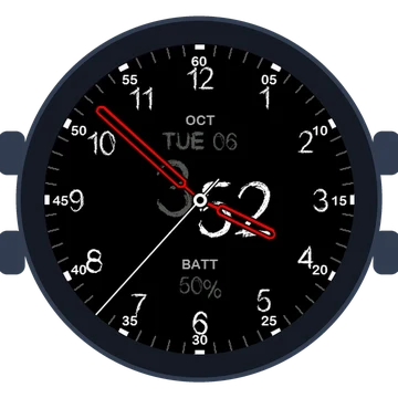 Just Simple Analog Numbers Chalky Gen3 Forerunner 165