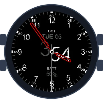 Just Simple Analog Numbers Chalky Gen3 Forerunner 170