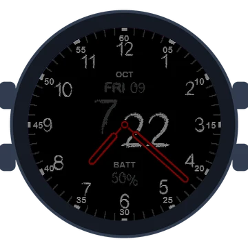 Just Simple Analog Numbers Chalky Gen3 Forerunner 265