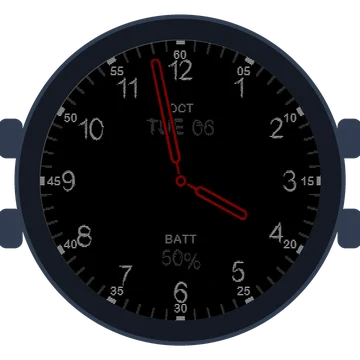 Just Simple Analog Numbers Chalky Gen3 Forerunner 570