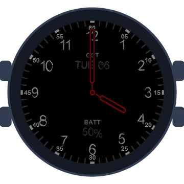Just Simple Analog Numbers Chalky Gen3 Forerunner 965