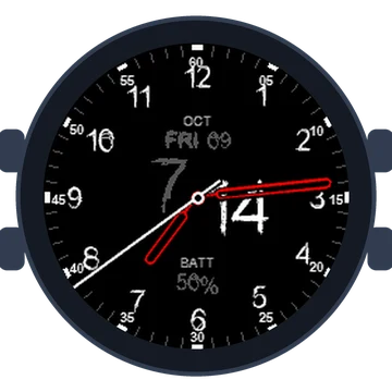 Just Simple Analog Numbers Chalky Gen3 vívoactive 4S