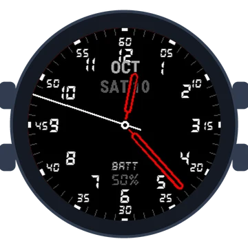 Just Simple Analog Numbers Digital Gen3 Approach S62