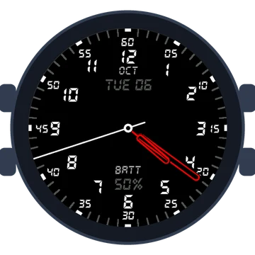 Just Simple Analog Numbers Digital Gen3 Approach S70