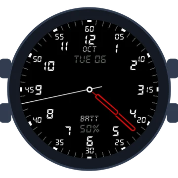 Just Simple Analog Numbers Digital Gen3 D2 Air